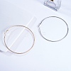 Brass Large Hoop Earring Finding EJEW-CJ0002-01-4