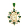Religion Brass Pave Cubic Zirconia Pendants CU-CBA83A6-01B-G02-1