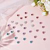 40Pcs 5 Colors Iron Rhinestone Hair Fastener for Girls Hairstyling MRMJ-ME0001-01-5