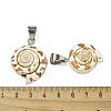 Natural Shiva Eye Shell Pendants BSHE-G039-05-3