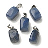 Natural Blue Aventurine(Dyed & Heated) Pendants G-Z067-03P-06-1