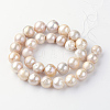 Natural Baroque Pearl Keshi Pearl Beads Strands PEAR-R064-08-2