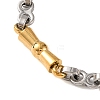 304 Stainless Steel Link Chain Bracelets BJEW-B078-128GP-2