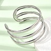 30MM 304 Stainless Steel 3-Strand Cuff Bangles for Women SA-CBA37BC-25P-3