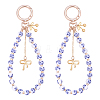 2Pcs Zinc Alloy Ceramic Beads Mobile Straps AJEW-ME0002-83A-1