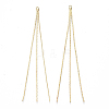 Brass Coreana Chain Tassel Big Pendants X-KK-R129-04-1