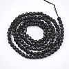 Natural Black Obsidian Beads Strands G-T108-41-2