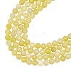 Natural Lemon Jade Round Bead Strands G-AR0002-75-1