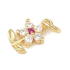 Brass Micro Pave Cubic Zirconia Pendants KK-H525-05B-G-2