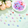 160Pcs 8 Colors Acrylic Bead Caps SACR-YW0001-78-4