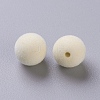 Flocky Acrylic Beads OACR-I001-10mm-L17-2