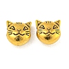Tibetan Style Alloy Kitten Beads X-TIBEP-GC178-AG-NR-1