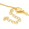 Brass Micro Pave Clear Cubic Zirconia Pendant Necklaces LS-NJEW-M220-01A-G-3