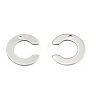 Tarnish Resistant 304 Stainless Steel Letter Charms STAS-O072-C-1
