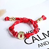 Letter O Cotton Cord Braided Knot Bracelets FS-WG79C27-15-1