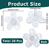 30Pcs Acrylic Ear Nuts FIND-SC0021-20-2