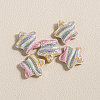 15Pcs Printed Resin Beads RESI-CJC0006-036C-1
