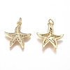 Brass Micro Pave Cubic Zirconia Pendants X-ZIRC-G168-13G-2