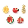 Rack Plating Brass Enamel Pendants KK-G507-04A-G-1