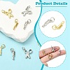 8Pcs 4 Styles Brass Pendants KK-CJ0004-13-3