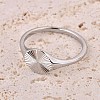 Flat Round 304 Stainless Steel Finger Rings FS-WG268FC-06-2