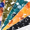 20Pcs Oval Imitation Gemstone Acrylic Beads OACR-YW0002-48-2