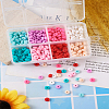 400Pcs 8 Colors Handmade Polymer Clay Beads CLAY-PJ0001-01-19