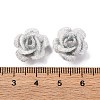 3D Rose Flower Baking Paint Aluminum Beads FIND-L019-01C-3