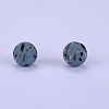 Printed Round Silicone Focal Beads LS-SI-JX0056A-100-1