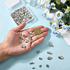 100Pcs 10 Styles Tibetan Style Alloy Beads TIBEB-SC0001-55-3