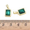 Brass Glass Charms KK-L256-20G-3