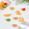 14Pcs 6 Styles Acrylic & Opaque Resin Pendants OACR-LP0001-15-1