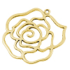 Tibetan Style Rose Flower Alloy Big Pendants X-GLF10553Y-NF-1