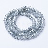 Electroplate Glass Beads Strands EGLA-A034-J10mm-Y02-2