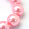 Baking Painted Pearlized Glass Pearl Round Bead Strands HY-Q003-10mm-53-A-4