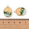 Brass Enamel Pendants X-KK-S368-09G-3