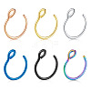 316 Surgical Stainless Steel Clip on Nose Rings WGA7223-08-4