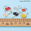 Craftdady 14Pcs 7 Style Zinc Alloy Enamel Pendants ENAM-CD0001-26-21