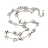 Non-Tarnish 304 Stainless Steel Ball Link Necklaces for Women NJEW-S426-08P-1