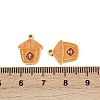 304 Stainless Steel Enamel Pendants STAS-C137-05B-G-3