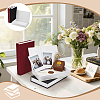3Pcs 3 Colors Book Shaped Linen Magnetic Storage Boxes CON-GW0001-04-4