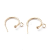 304 Stainless Steel Half Hoop Earrings X-STAS-Z028-B01-G-1