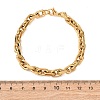 304 Stainless Steel Cable Chain Bracelets for Women Men BJEW-F529-04G-5