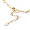 Brass Ring Link Chain Necklaces NJEW-JN03447-3