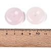 Natural Rose Quartz Pendants G-Q601-30B-09-3