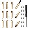 Alloy Drawstring Cord End Cap FIND-NB0006-67G-1