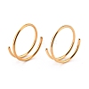 Double Nose Ring for Single Piercing AJEW-C010-02G-03-2