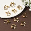 SHEGRACE Brass Clip-on Earring Findings XGR0066G-53G-4