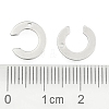 Tarnish Resistant 304 Stainless Steel Letter Charms STAS-O072-C-3