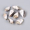 Electroplated Natural Shell Pendants BSHE-Q020-07-1